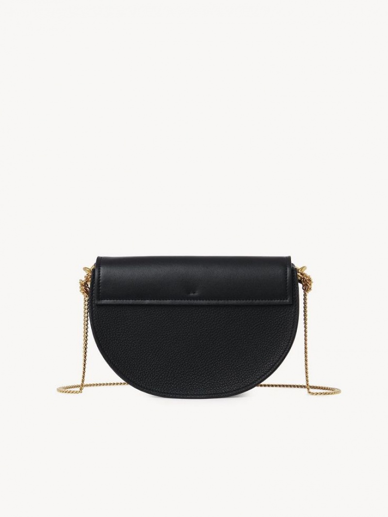 Chloe Marcie Chain Flap Çapraz Askılı Çanta Siyah | CHE-SR13591