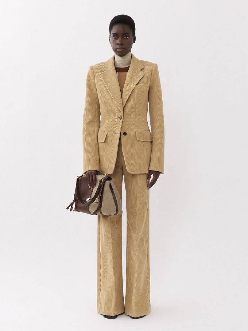 Chloe Tailored Takım Elbise Bej Rengi | CHE-SR14068
